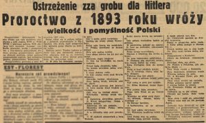 28_08_1939_Goniec_Warszawski_proroctwo-300x180 Przepowiednia z Tęgoborza