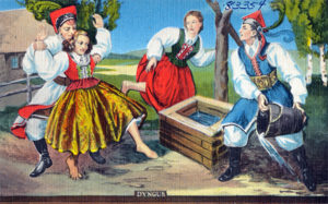 Dyngus_postcard-300x187 Święta Wielkanocne. Tradycje bardziej kościelne czy bardziej pogańskie?